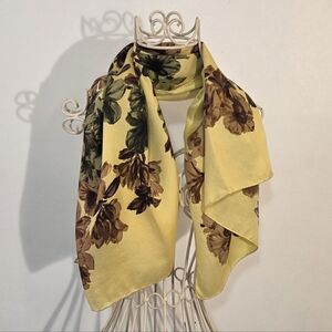 Jacqmar Vintage Floral Silk Scarf
